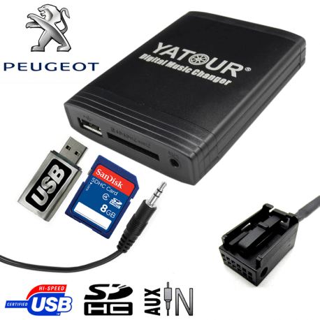 Accessories Expert Yatour USB SD AUX MP3 Interface adaptateur autoradio Pour voitures Peugot et Citro?n autoradio RD4