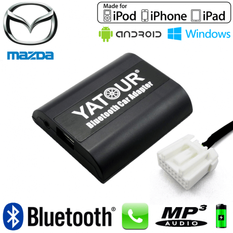 Interface Kit mains libres Bluetooth, streaming audio et recharge USB MAZDA