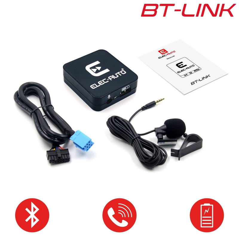 KIT BLUETOOTH adaptateur avec Micro pour autoradio d'origine