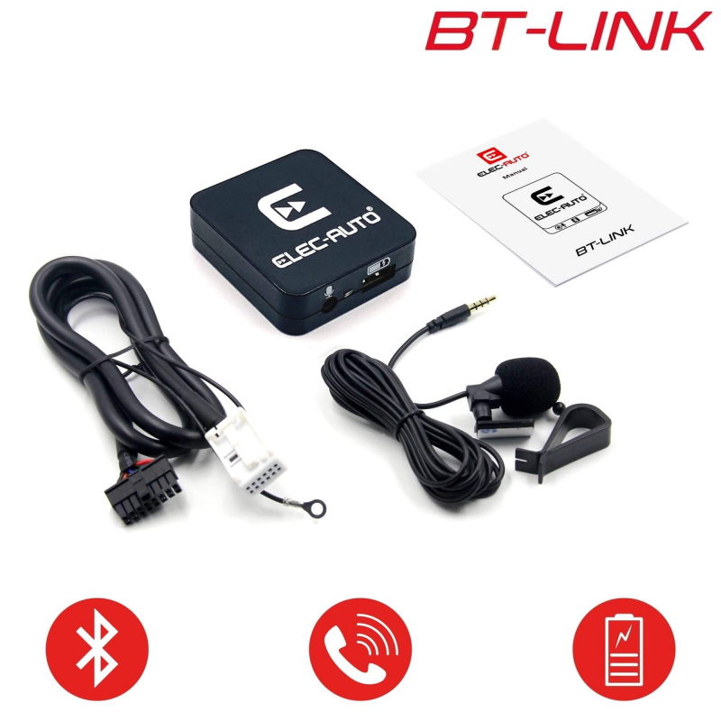 Voiture Bluetooth Aux Câble Bluetooth Adaptateur pour Passat Tiguan Skoda  Rcd Rns 210 310 315 510 Golf 5 6 Adaptateur de microphone mains libres