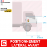 Autocollants Angles morts poids lourd officiel - Qualité prémium - GARANTIE 8 ANS - Anti-UV - Anti Rayure