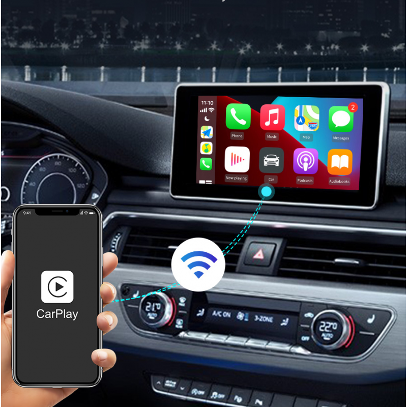 Adaptateur CarPlay sans fil compatible toutes marques - CAR-P-LINK - ELEC- AUTO