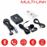 MULTI-LINK AUDI connecteur mini ISO - Interface USB MP3, Kit mains libres, Streaming audio Bluetooth, Auxiliaire