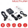 MULTI-LINK AUDI connecteur Quadlock - Interface USB MP3, Kit mains libres, Streaming audio Bluetooth, Auxiliaire