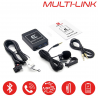 MULTI-LINK SEAT connecteur Quadlock - Interface USB MP3, Kit mains libres, Streaming audio Bluetooth, Auxiliaire