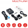 MULTI-LINK PEUGEOT connecteur mini ISO - Interface USB MP3, Kit mains libres, Streaming audio Bluetooth, Auxiliaire