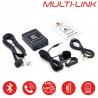 MULTI-LINK TOYOTA - Interface USB MP3, Kit mains libres, Streaming audio Bluetooth, Auxiliaire